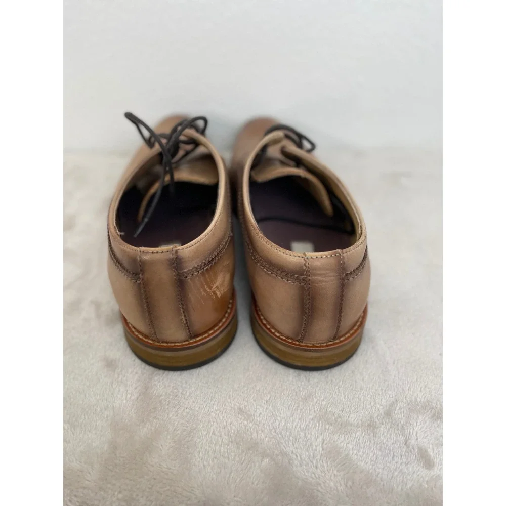 Joseph Abboud Mens Tan Leather Derby Dress Shoes 40G4W00015 Size 8.5
